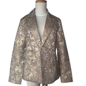 NWT Gold Floral Blazer